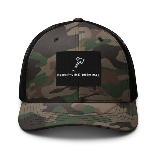 Camouflage trucker hat